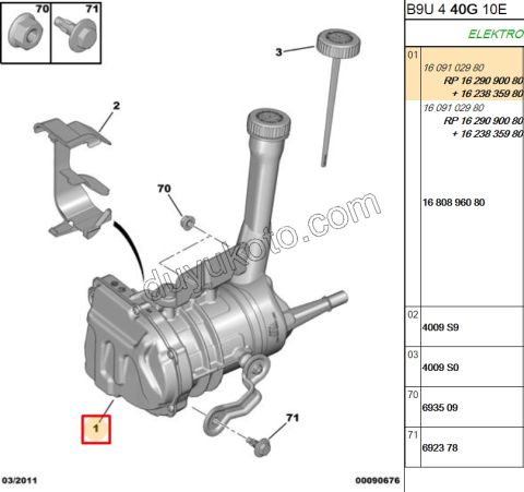 Direksiyon Pompası (Elektrikli)  PRT3