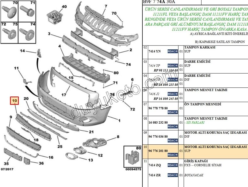 IZGARA ON TAMPON UST PRT3MQ