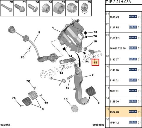 MUSUR DEBRIYAJ PEDAL
