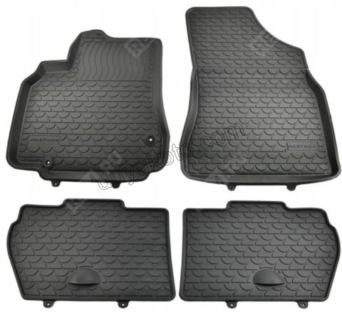 Partner Berlingo Kauçuk Paspas Takımı Havuzlu