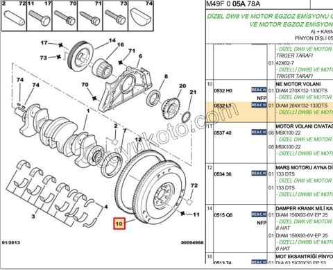 VOLAN 1.9D,E.M 97/98 1.9D, 1998/2003