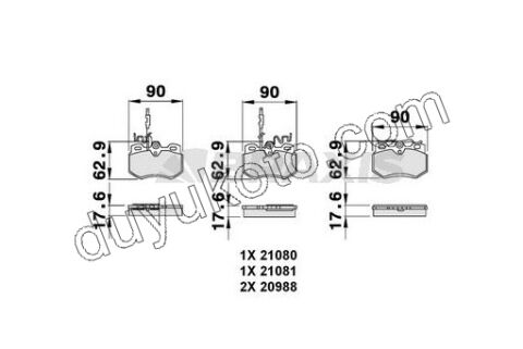 Fren Balatası Ön Tk C15