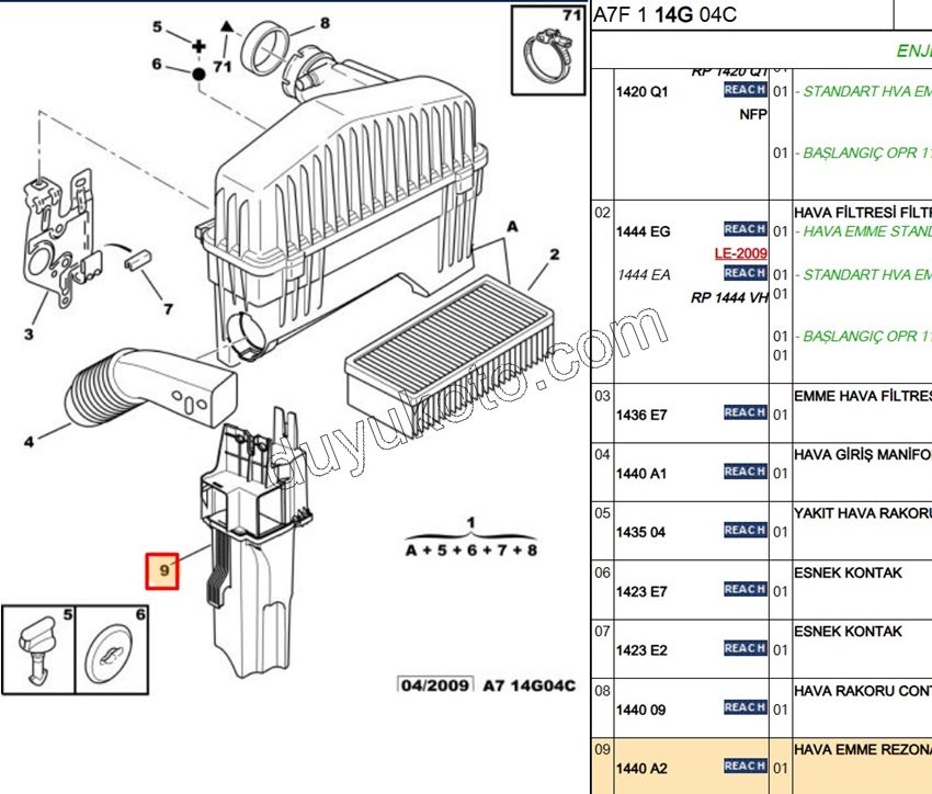 KAZAN HAVA FILTRE ALT