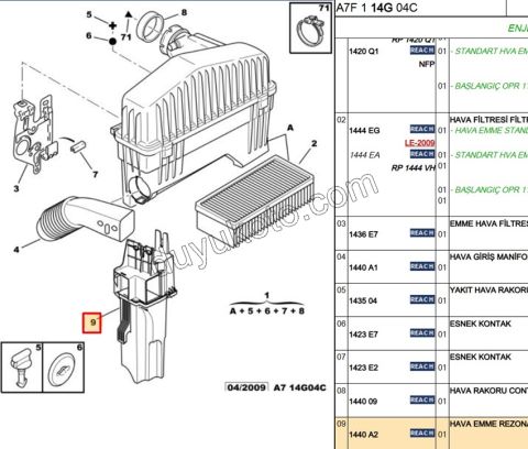 KAZAN HAVA FILTRE ALT