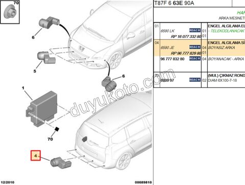 SENSOR PARK ON ARKA P30081 P50081