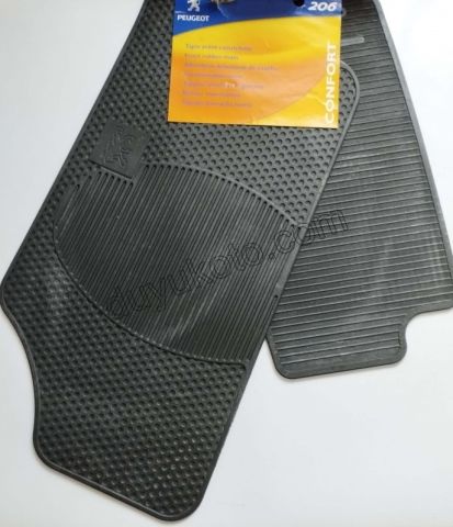 Peugeot 206 Kauçuk Paspas Takımı Siyah