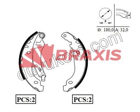 Arka Fren Balatası Takım P306 (BOS TIPI)