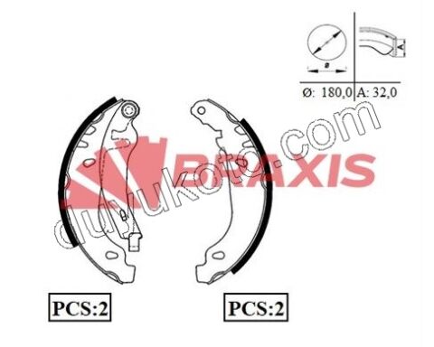 Arka Fren Balatası Takım P306 (BOS TIPI)