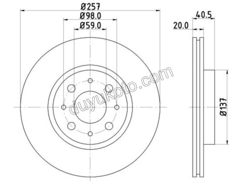 Ön Fren Diski Takım PBP FRN