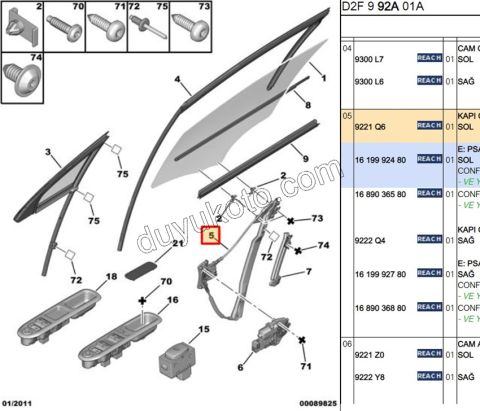 MEKANIZMA KRIKO CAM ON L P407