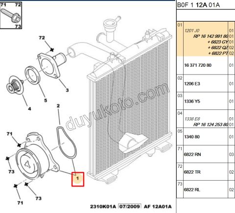 Devirdaim Su Pompası P107 1.0CC 384F
