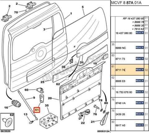 TAKOZ BAGAJ KAPAK YAN DURUDURMA PBP FRN