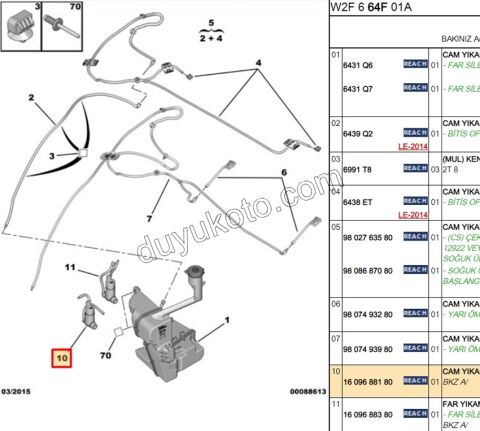MOTOR CAM SU FISKIYE ACS YOK P5081