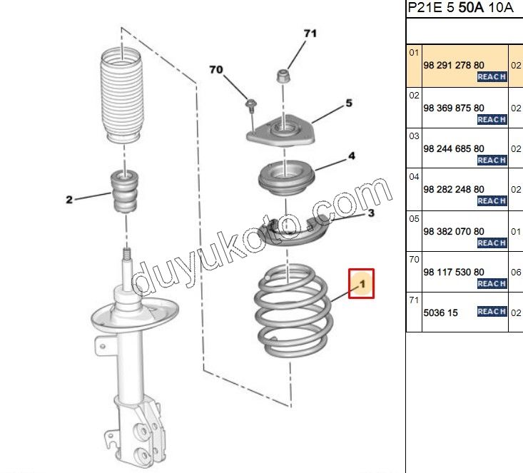 Ön Helezon R/L P2082 EB2