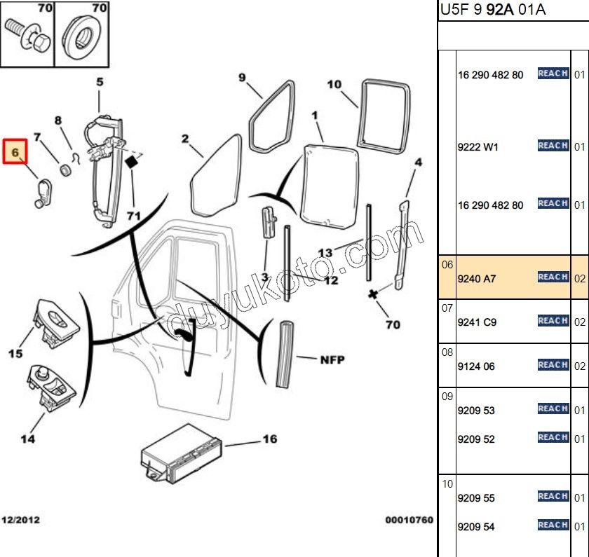 Cam Açma Kolu BXR1 BXR2 DCT1 DCT2