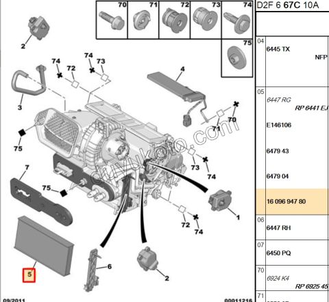 Peugeot 407 Citroen C5 Polen Filtresi 2005/2009