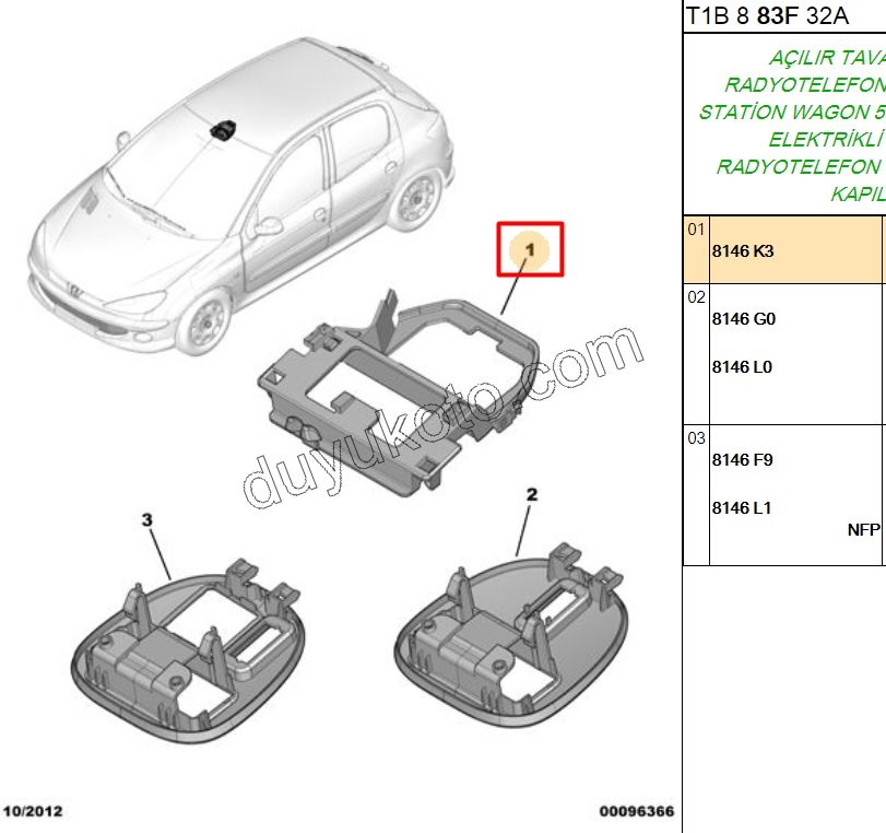 Tavan Lamba Bağlantı Ayağı P206