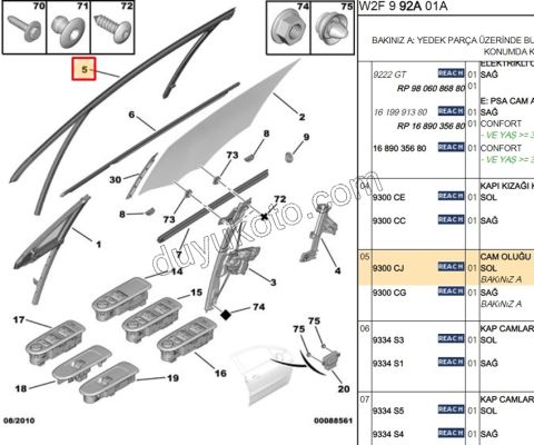 FITIL KAPI CAMI CERCEVE ON L P5081