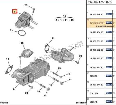 VANA EGR 1.5HDİ Euro6 EGR