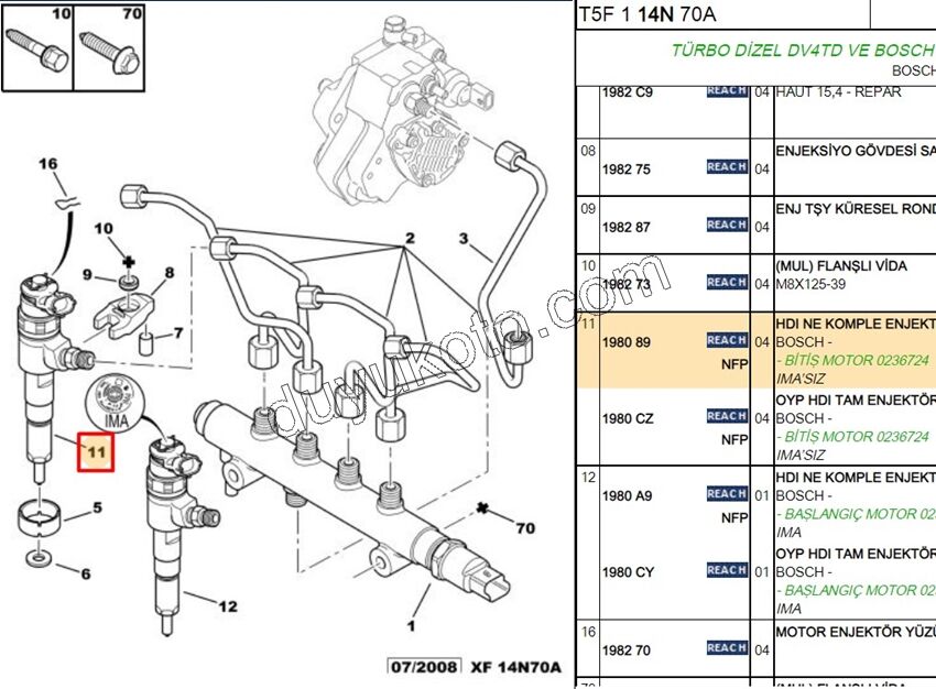 ENJEKTOR DV44 EM 0445110075 YNO