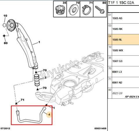 HORTUM BENZIN DEPO ALT HAVALANDIRMA P206