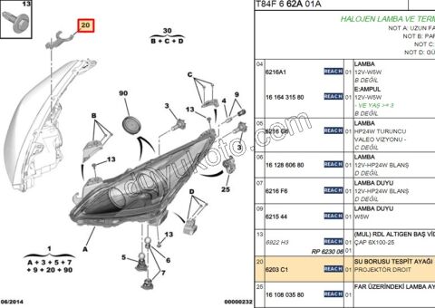 Cam Suyu Depo Borusu Bağlantı Ayağı P30081