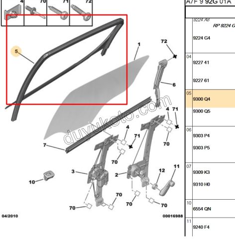 FITIL ARKA KAPI CAM CERCEVE R P207