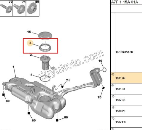SOMUN DEPO SAMANDIRA ALL MOD 17CM P206 P307 P406 EXP4