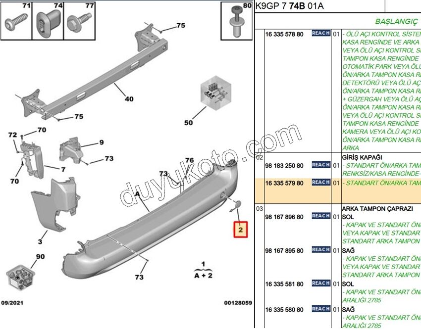 Çeki Demiri Kapağı PRT4 CMBE AST+