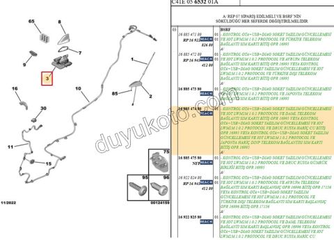 ANTEN TAVAN C43 KOPEK BALIGI YUZGECI