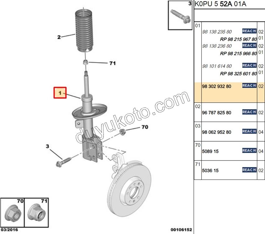 Ön Amortisör EXP4 SCD4