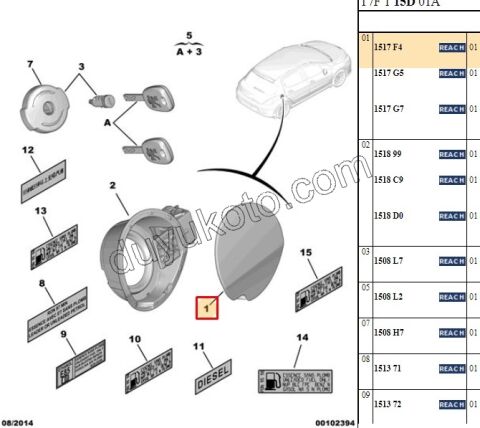 KAPAK YAKIT DEPO P3081