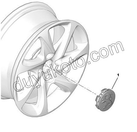 Jant Kapağı Orta Göbek Arması GRI P5081