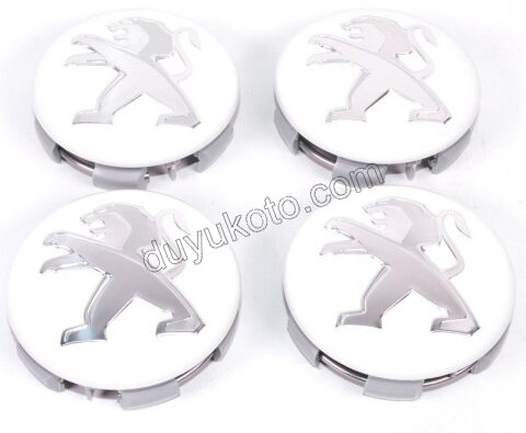 Jant Kapağı Orta Göbek Arması TK BEYAZ ZEMIN KROM P2081 P2082 P3081 P3082