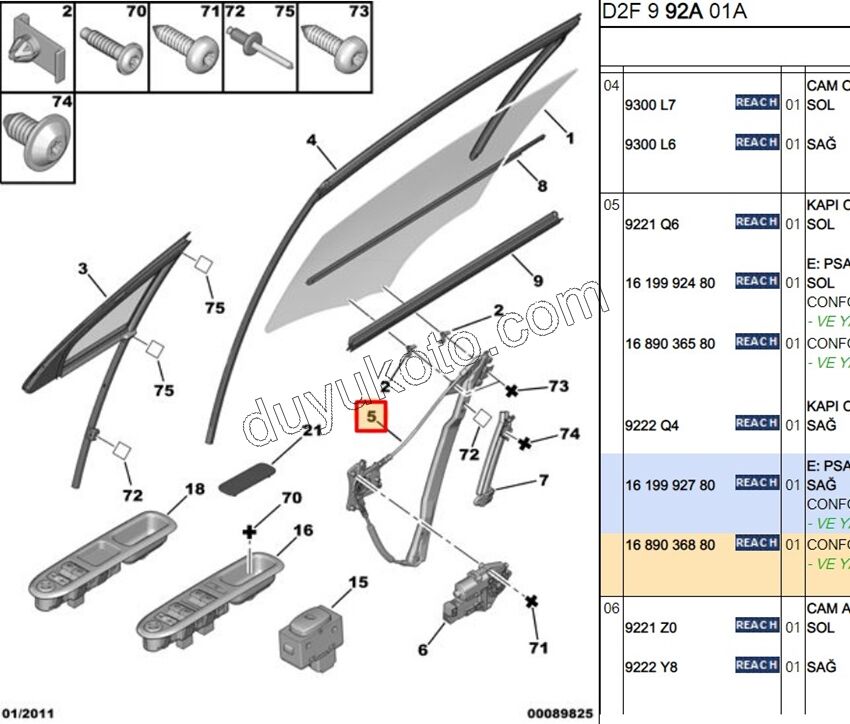 MEKANIZMA KRIKO CAM ON R P407
