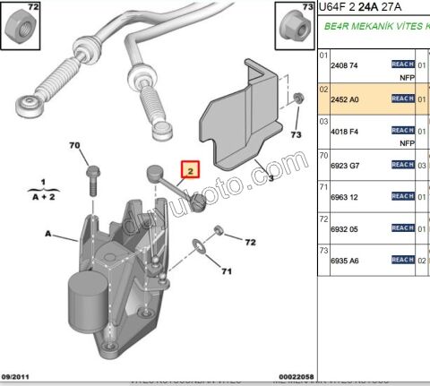 VITES ROTU EXP SCD P806 9,5CM
