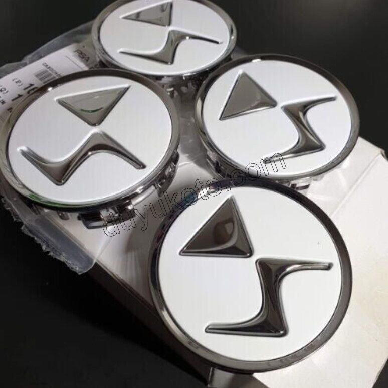 DS Jant Kapağı Orta Göbek Arması TK (4ADET) BEYAZ ZEMIN DS3 DS4 DS5 DS7