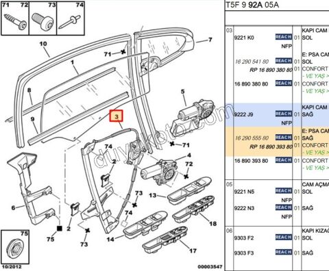 KRIKO CAM ON R MEKANIZMA P307