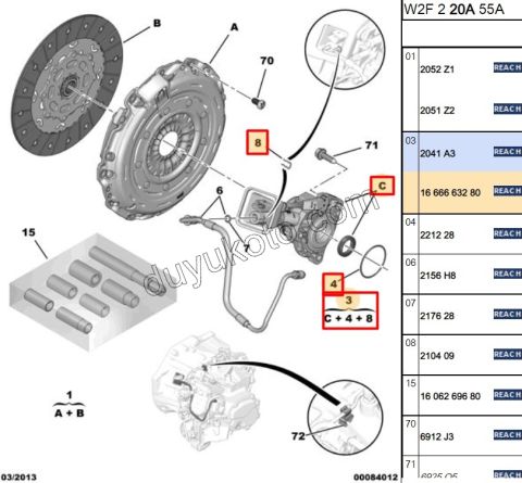 RULMAN DEBRIYAJ MCP 1.6HDİ Euro5 EURO5