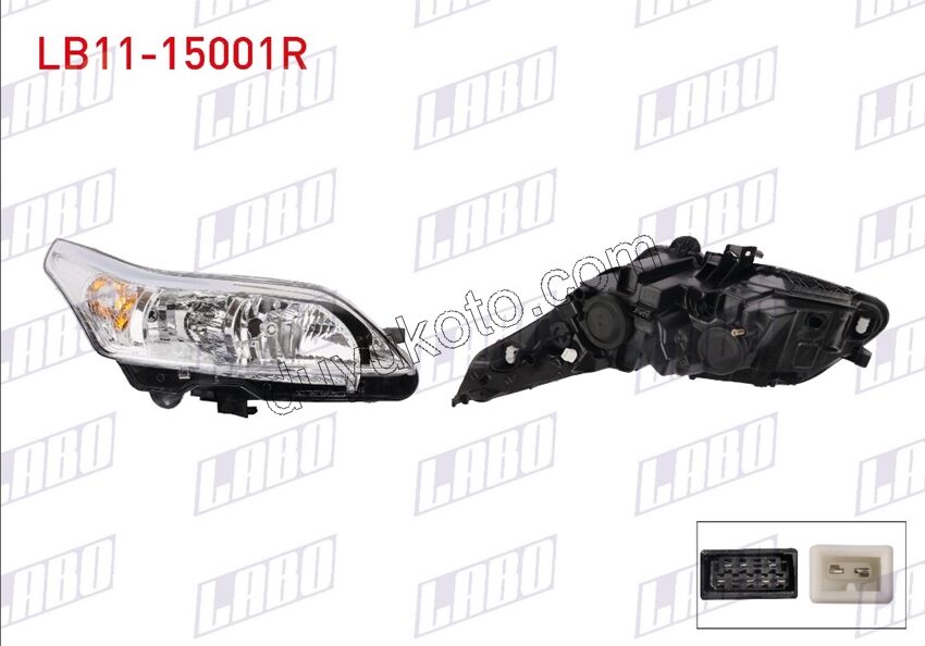 Citroen C4 Far Sağ 2004/2011 2004/2008