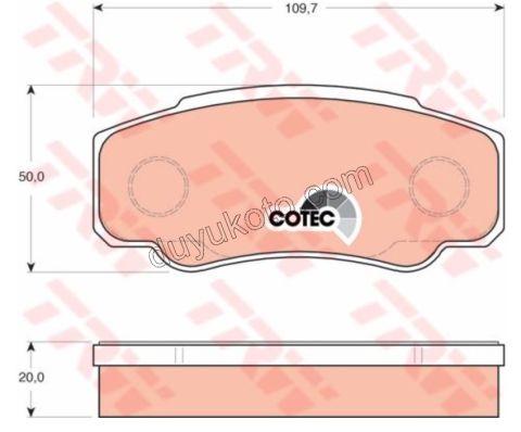 Fren Balatası Arka Tk 18Q BXR2