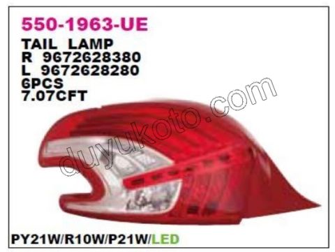 Peugeot 208 Stop Lambası Sağ 2012/2019