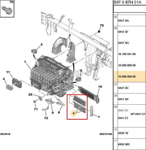Peugeot 308 3008 Partner Citroen Berlingo Polen Filtresi C4PC DS5 Otomatik Klimalı 2008/2014