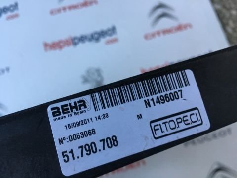 Fan Motoru Klimalı PBP 1.4HDİ Euro4 02/11 1.3HDI