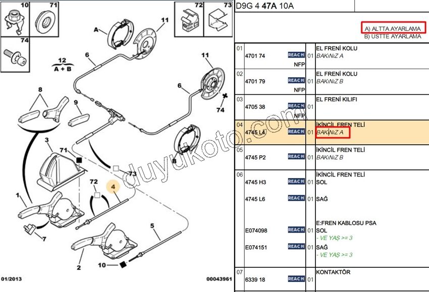 El Fren Teli Ön P406