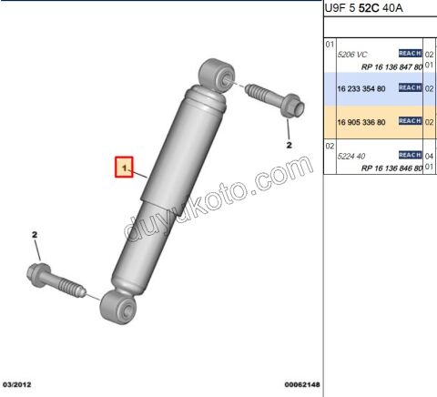 Arka Amortisör BXR3