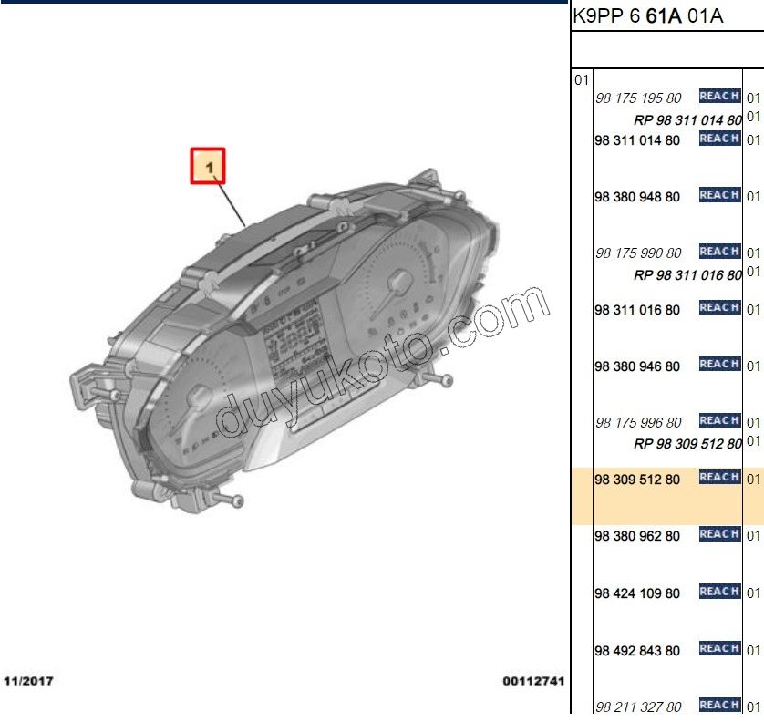 2019> Partner Rifter Berlingo Combo Doblo Proace City GOSTERGE KOMPLE