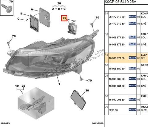 DRL MODULU FAR JY4MQ