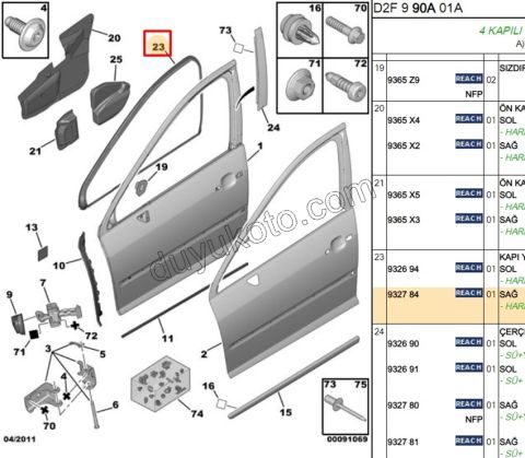BANT ON KAPI CERCEVE R DEKORATIF P407