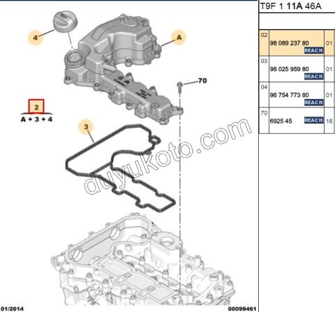 KAPAK KULBUTOR MOTOR UST 1.2CC 130HP CONTA